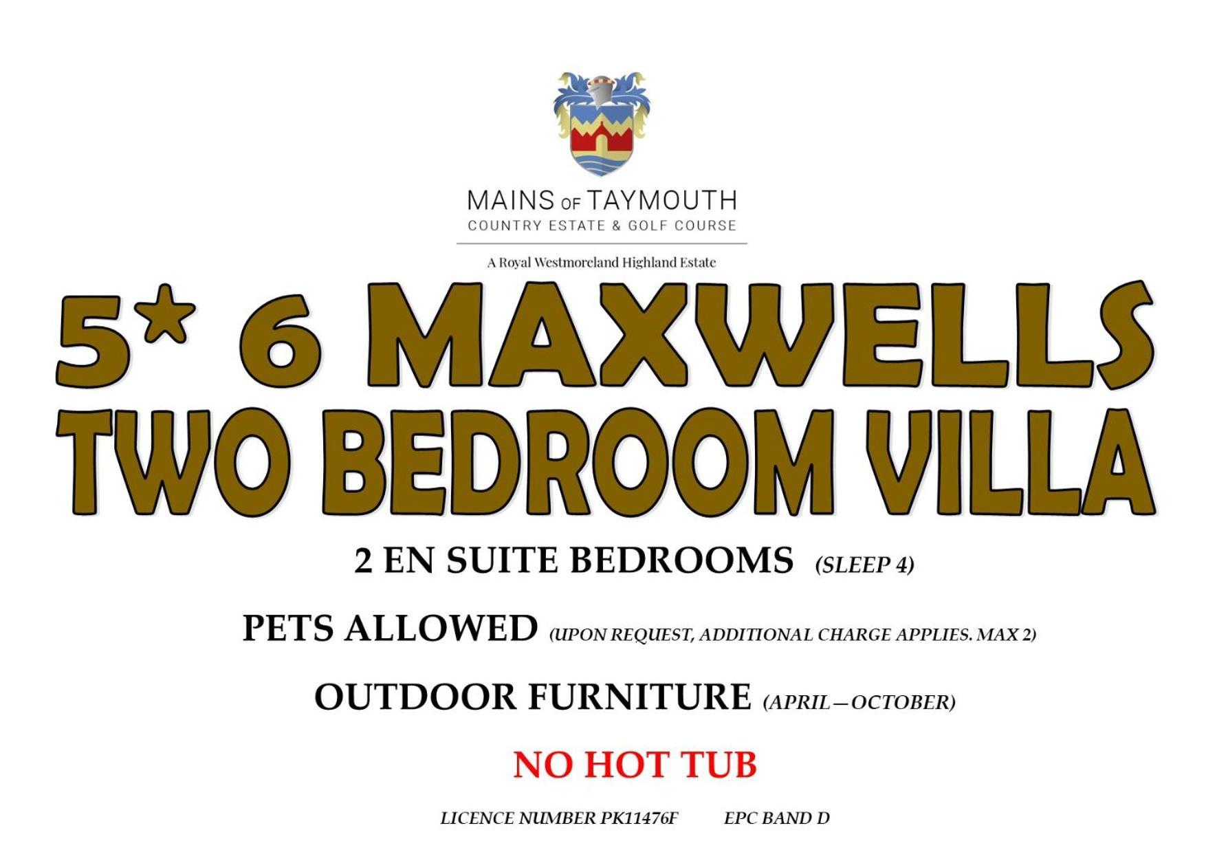 Mains Of Taymouth Country Estate 5* Maxwell Villas Kenmore  Ngoại thất bức ảnh