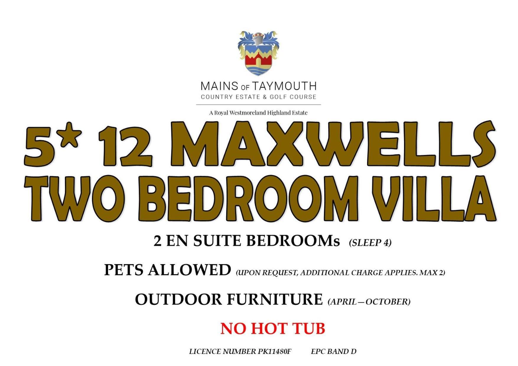 Mains Of Taymouth Country Estate 5* Maxwell Villas Kenmore  Ngoại thất bức ảnh